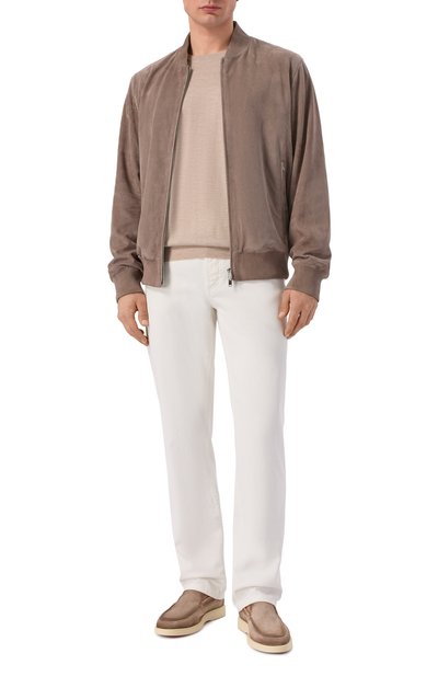 Мужской джемпер из кашемира и шелка BRUNELLO CUCINELLI, арт. M2300100