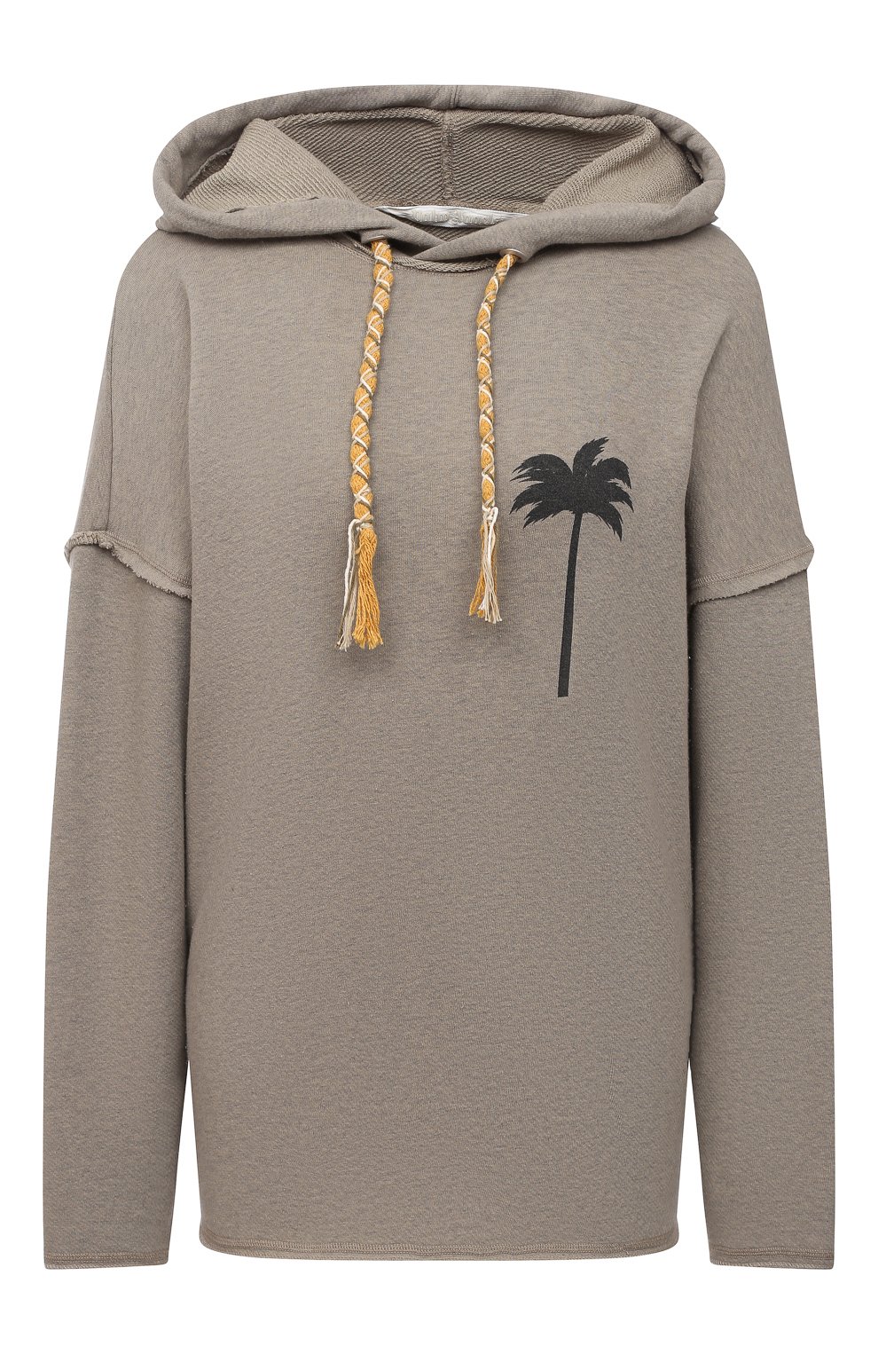 Хлопковое худи PALM ANGELS коричневого цвета по цене 57700 руб., арт. PWBB031F20FLE0016010, фото 1 Хлопковое худи PALM ANGELS, арт. PWBB031F20FLE0016010, фото 1