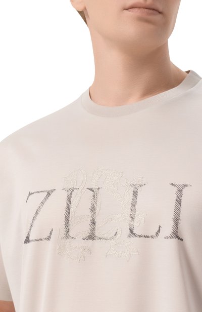 Хлопковая футболка ZILLI, арт. TSR03PM0110VSKG00_002, фото 5