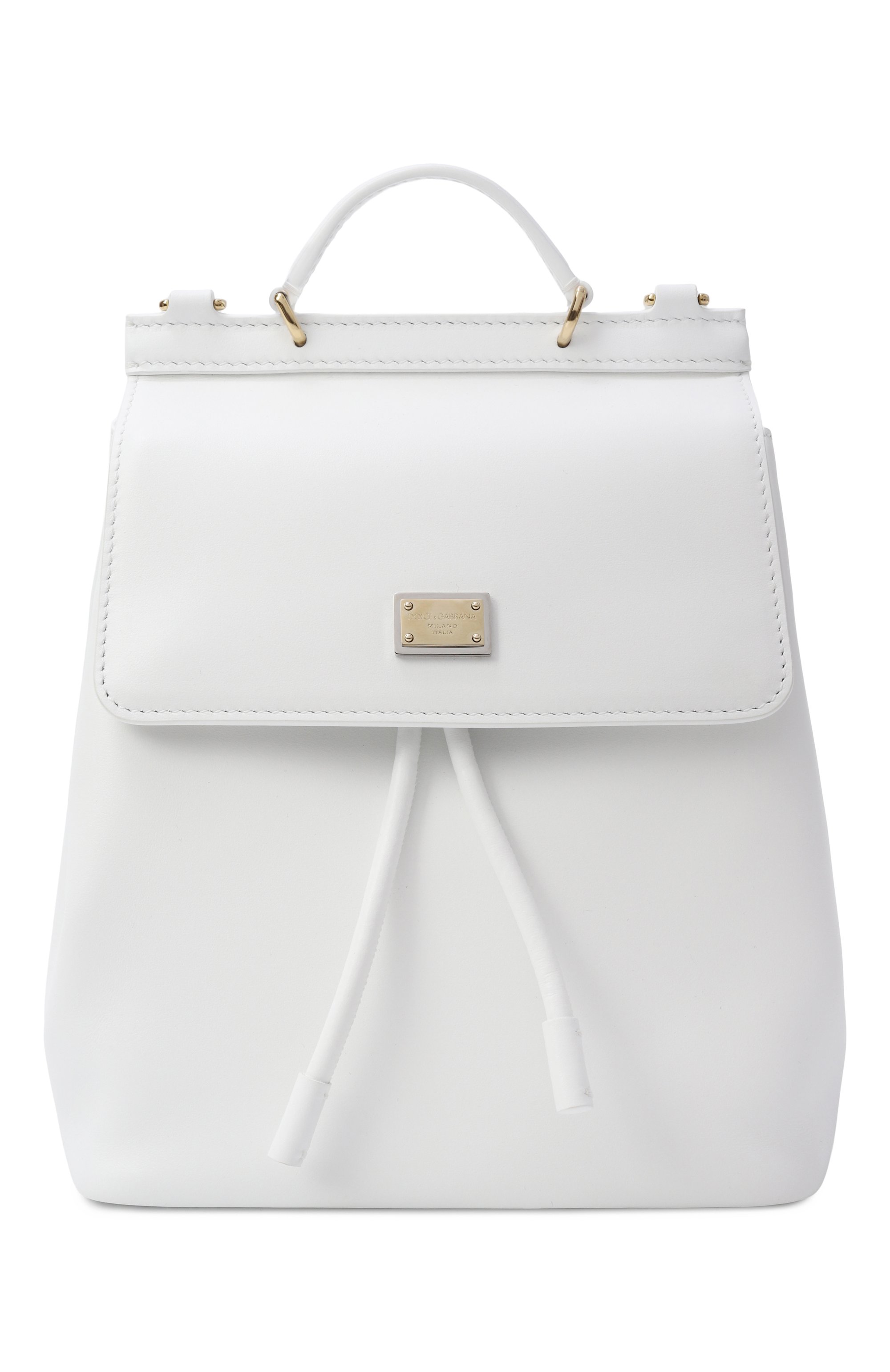 Рюкзак sicily DOLCE & GABBANA белого цвета по цене 96100 руб., арт. EB0264/A1065, фото 1 Рюкзак sicily DOLCE & GABBANA, арт. EB0264/A1065, фото 1