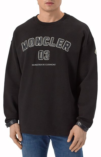 Хлопковый свитшот MONCLER, арт. M.I1.CI_09/38G00002 899WC, фото 3
