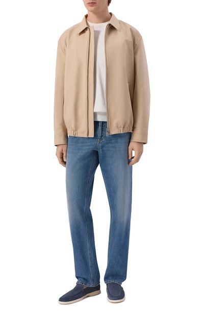 Замшевые лоферы FRANCESCHETTI темно-синего цвета по цене 57650 руб., арт. 1078032/R0VESC. GINEVRA, фото 2 Замшевые лоферы FRANCESCHETTI, арт. 1078032/R0VESC. GINEVRA, фото 2