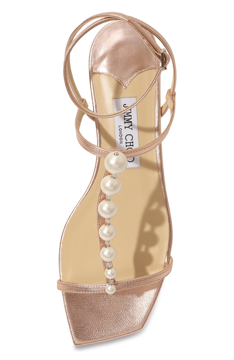 Кожаные сандалии amari JIMMY CHOO, арт. AMARI FLAT/AZM, фото 6