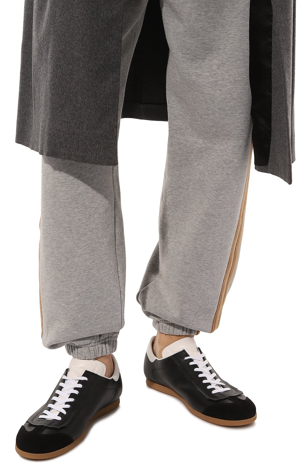 Кожаные кеды feather light MAISON MARGIELA черного цвета по цене 49950 руб., арт. S57WS0465/P4308, фото 3 Кожаные кеды feather light MAISON MARGIELA, арт. S57WS0465/P4308, фото 3