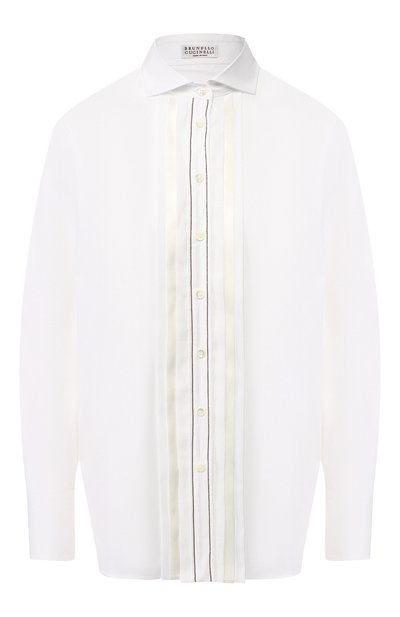 Женская хлопковая рубашка BRUNELLO CUCINELLI, арт. M0091ME916