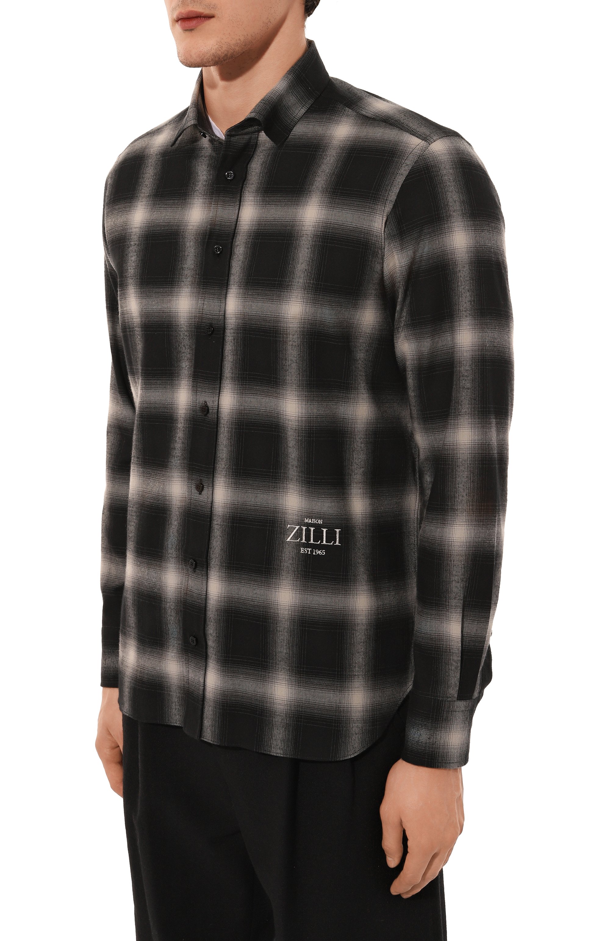 Хлопковая рубашка ZILLI, арт. SP0R01M012360080Q, фото 3