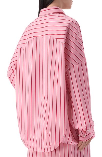Хлопковая рубашка DRIES VAN NOTEN розового цвета по цене 86500 руб., арт. 010700/3064, фото 4 Хлопковая рубашка DRIES VAN NOTEN, арт. 010700/3064, фото 4