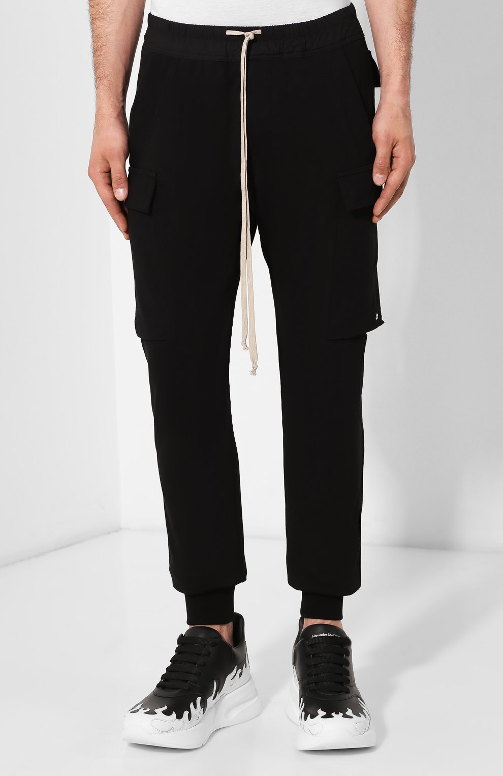 Хлопковые брюки RICK OWENS, арт. RU19F4396/BA, фото 3