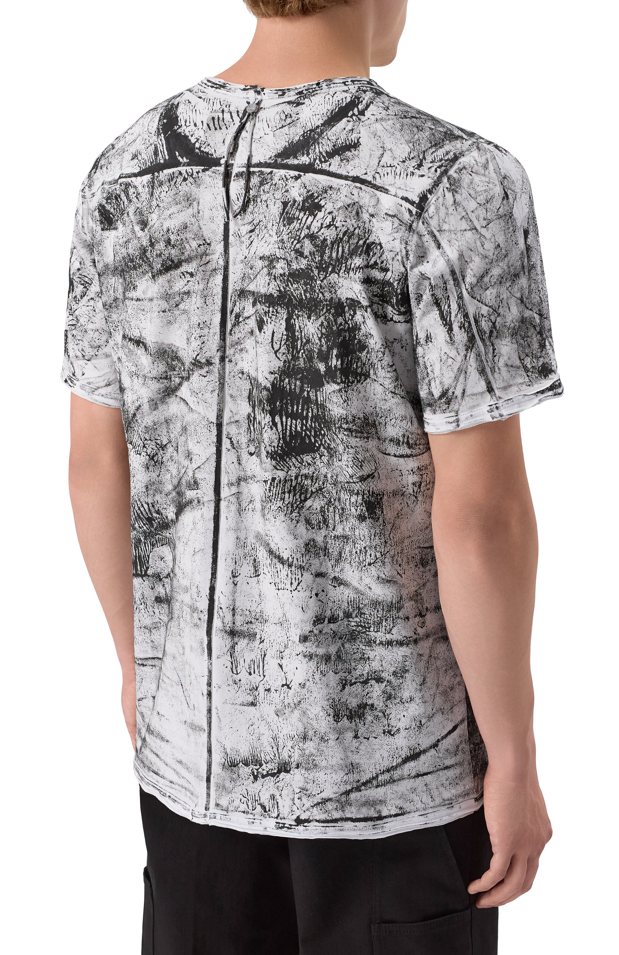 Хлопковая футболка 139DEC черно-белого цвета по цене 16200 руб., арт. T540-W-OXIDE, фото 4 Хлопковая футболка 139DEC, арт. T540-W-OXIDE, фото 4