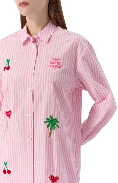 Хлопковая рубашка MC2 SAINT BARTH, арт. STBW BRIGITTE/04186H, фото 5