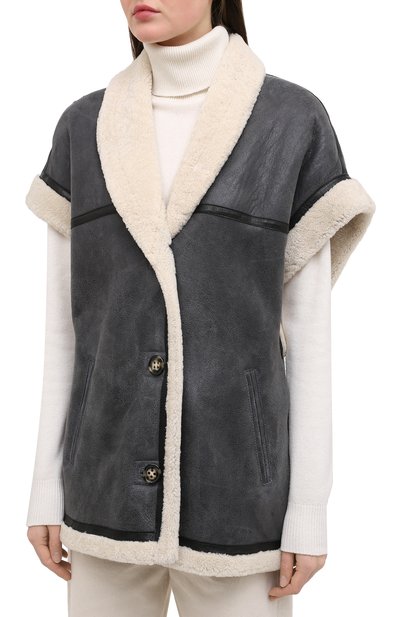 Жилет из овчины ISABEL MARANT ETOILE, арт. MA0775-20A013E/ADELIA, фото 3
