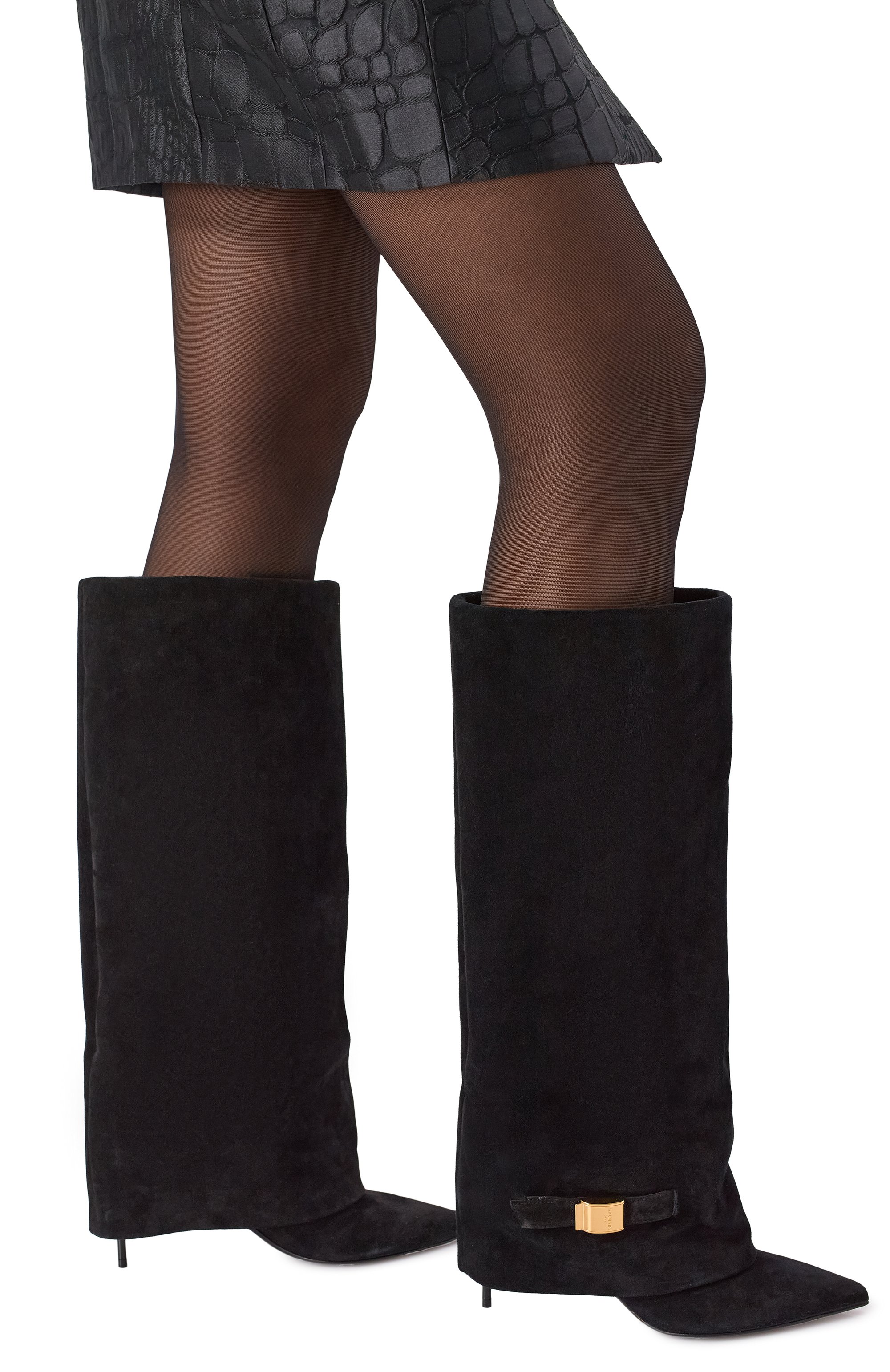 Замшевые сапоги uma 75 BALMAIN, арт. FN0TA037/LCTA, фото 2