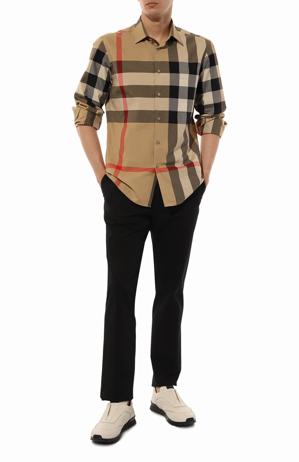 Кожаные кроссовки KITON белого цвета по цене 117000 руб., арт. USSA107N0109801, фото 2 Кожаные кроссовки KITON, арт. USSA107N0109801, фото 2