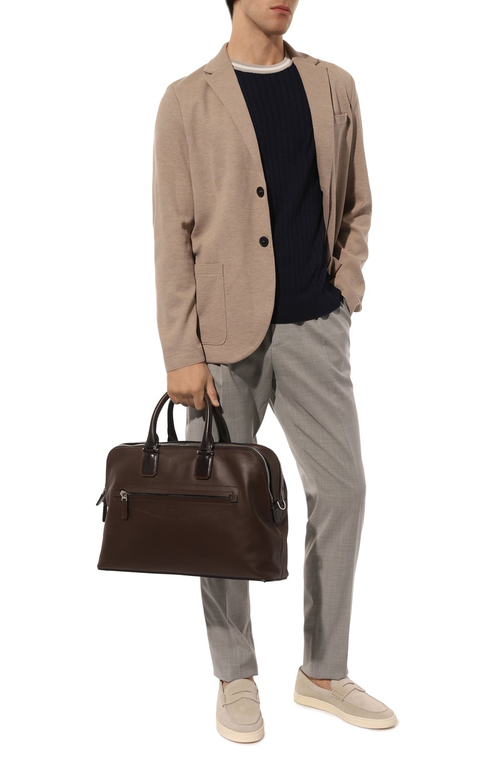 Кожаная сумка для ноутбука SANTONI, арт. UIBBA2362LI-ASP9T50, фото 7