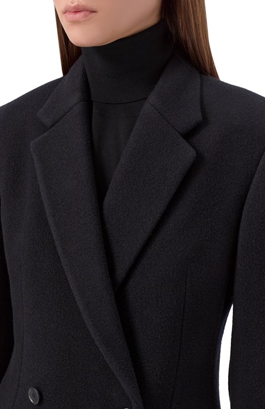 Шерстяное пальто Balenciaga 850599/TTU07 Чёрный  850599/TTU07 Фото 5