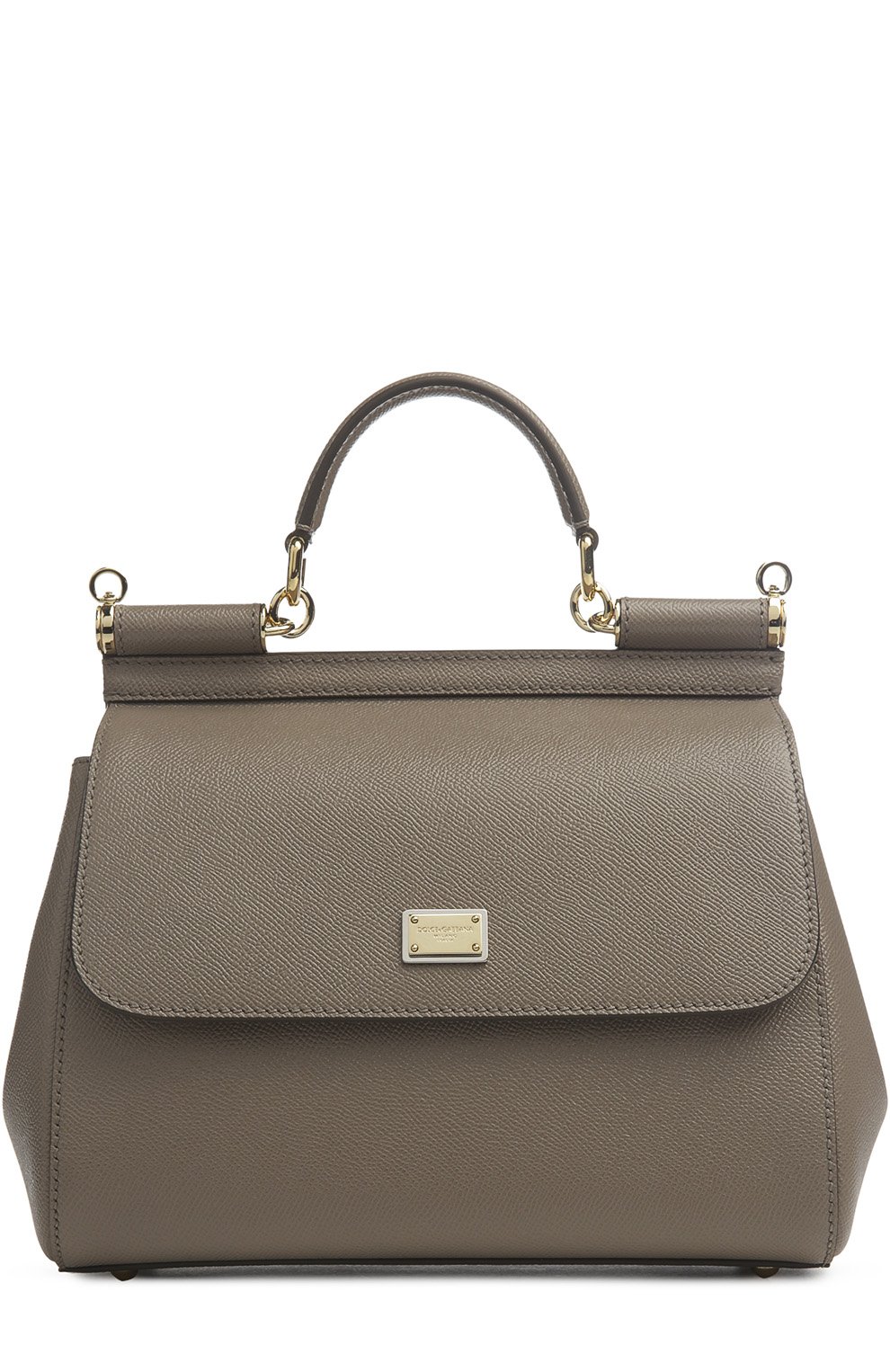 Сумка sicily medium DOLCE & GABBANA светло-серого цвета по цене 192500 руб., арт. 0116/BB6002/A1001, фото 1 Сумка sicily medium DOLCE & GABBANA, арт. 0116/BB6002/A1001, фото 1