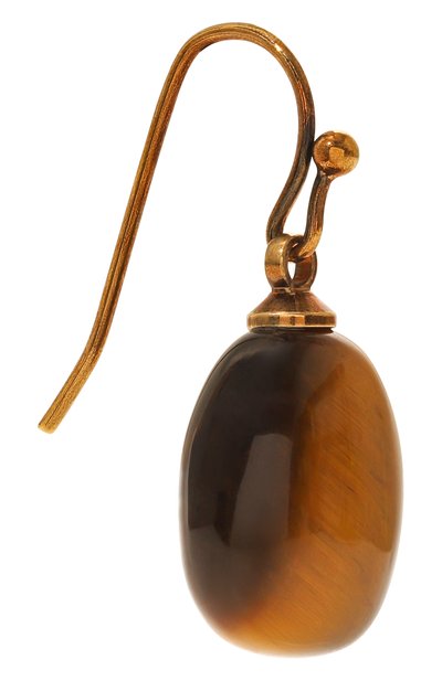 Моносерьга DRIES VAN NOTEN, арт. 242-028221-092/G0LD/TIGER`S EYE, фото 2