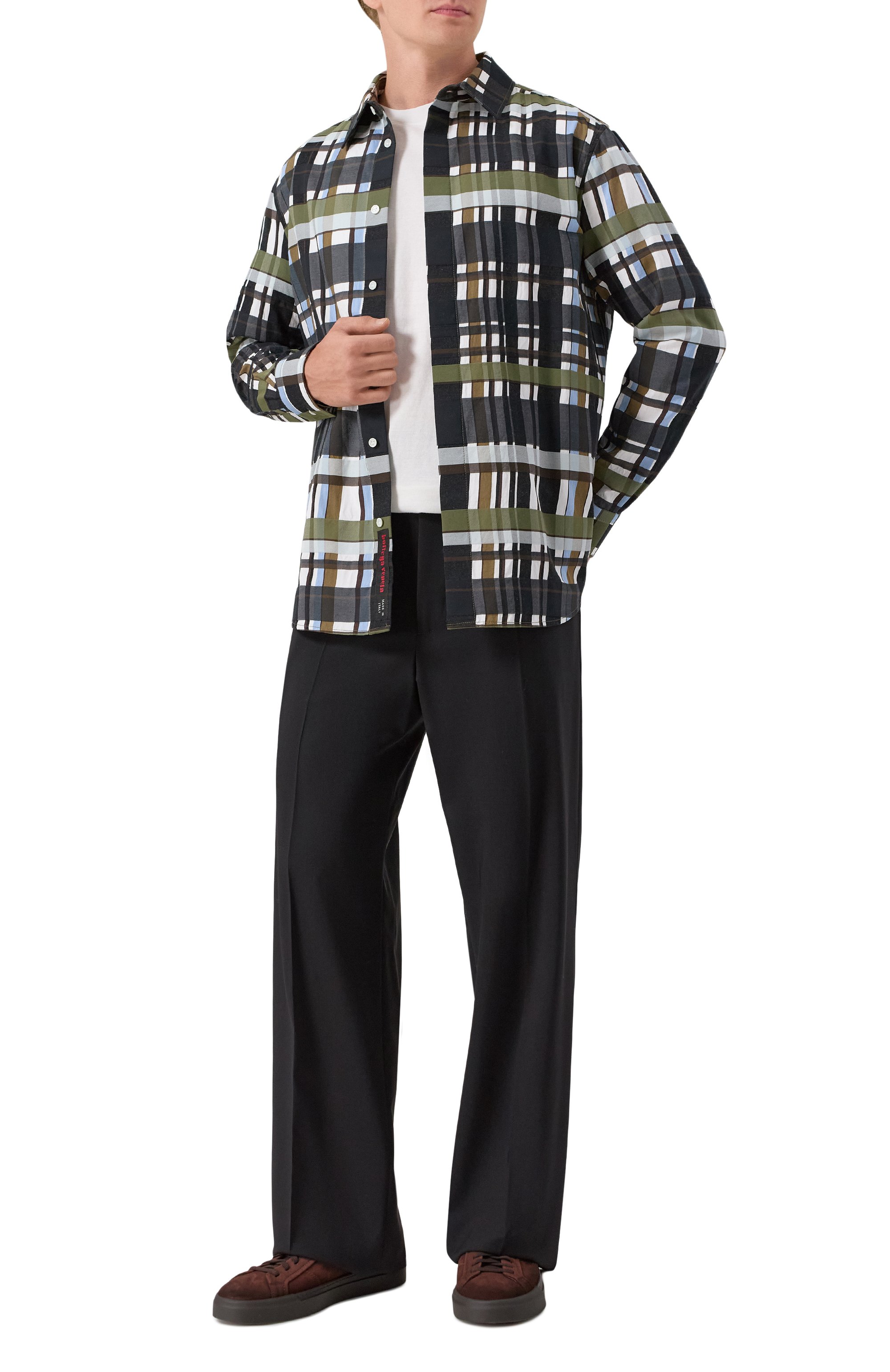 Хлопковая рубашка BOTTEGA VENETA, арт. 821368/V5PN0, фото 2