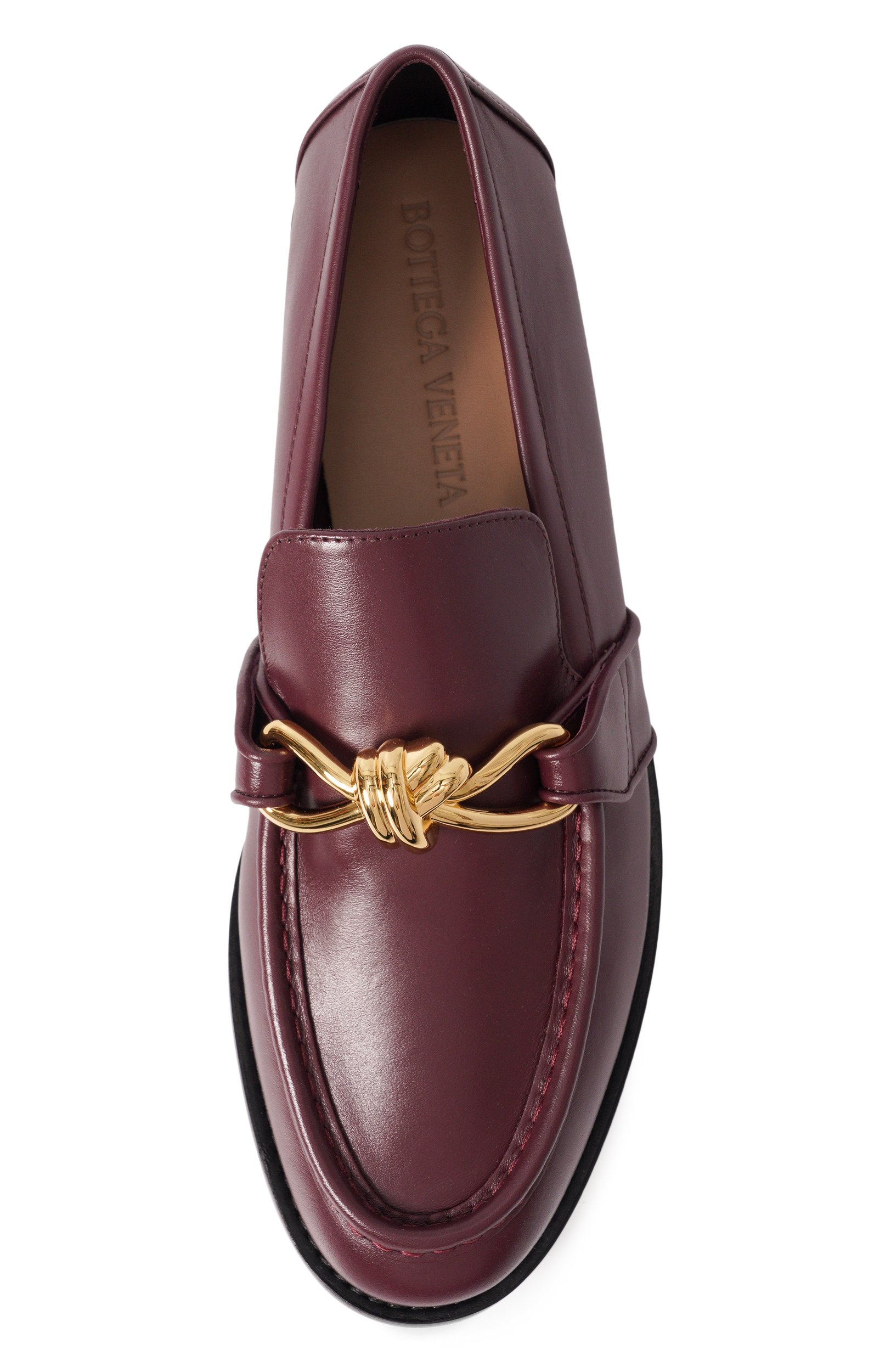 Кожаные лоферы astaire BOTTEGA VENETA бордового цвета по цене 131000 руб., арт. 796697/V5DZ0, фото 6 Кожаные лоферы astaire BOTTEGA VENETA, арт. 796697/V5DZ0, фото 6