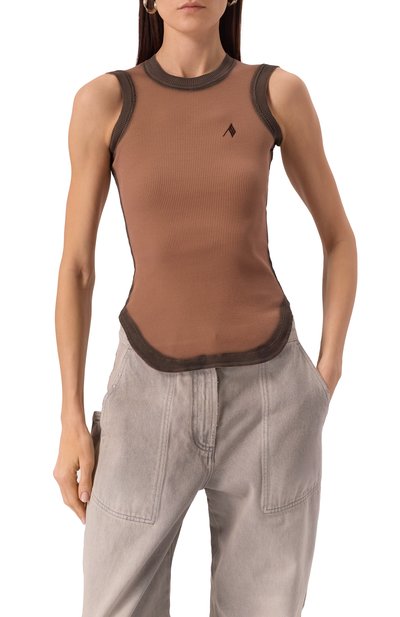 Хлопковая майка THE ATTICO, арт. 250WCN00003/JJJ054SP, фото 3