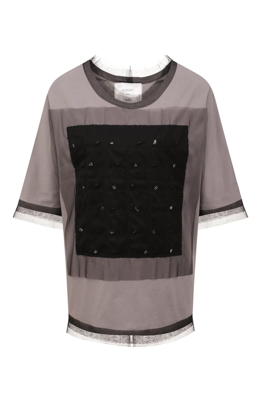 Футболка MIDGARD PARIS серого цвета по цене 18200 руб., арт. ЕЕ10403, фото 1 Футболка MIDGARD PARIS, арт. ЕЕ10403, фото 1