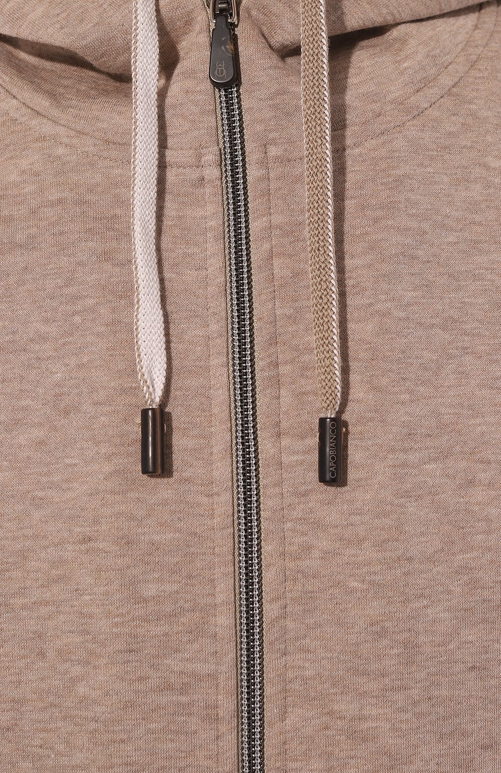 Хлопковый спортивный костюм CAPOBIANCO бежевого цвета по цене 110000 руб., арт. 14MT03.TS00, фото 6 Хлопковый спортивный костюм CAPOBIANCO, арт. 14MT03.TS00, фото 6