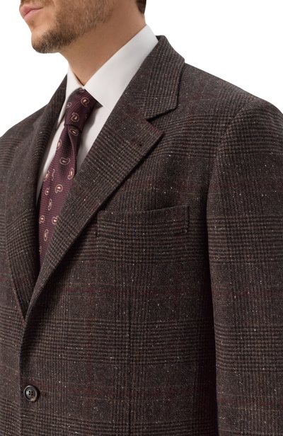 Пиджак из шелка и шерсти BRUNELLO CUCINELLI, арт. MV4647BTD, фото 5