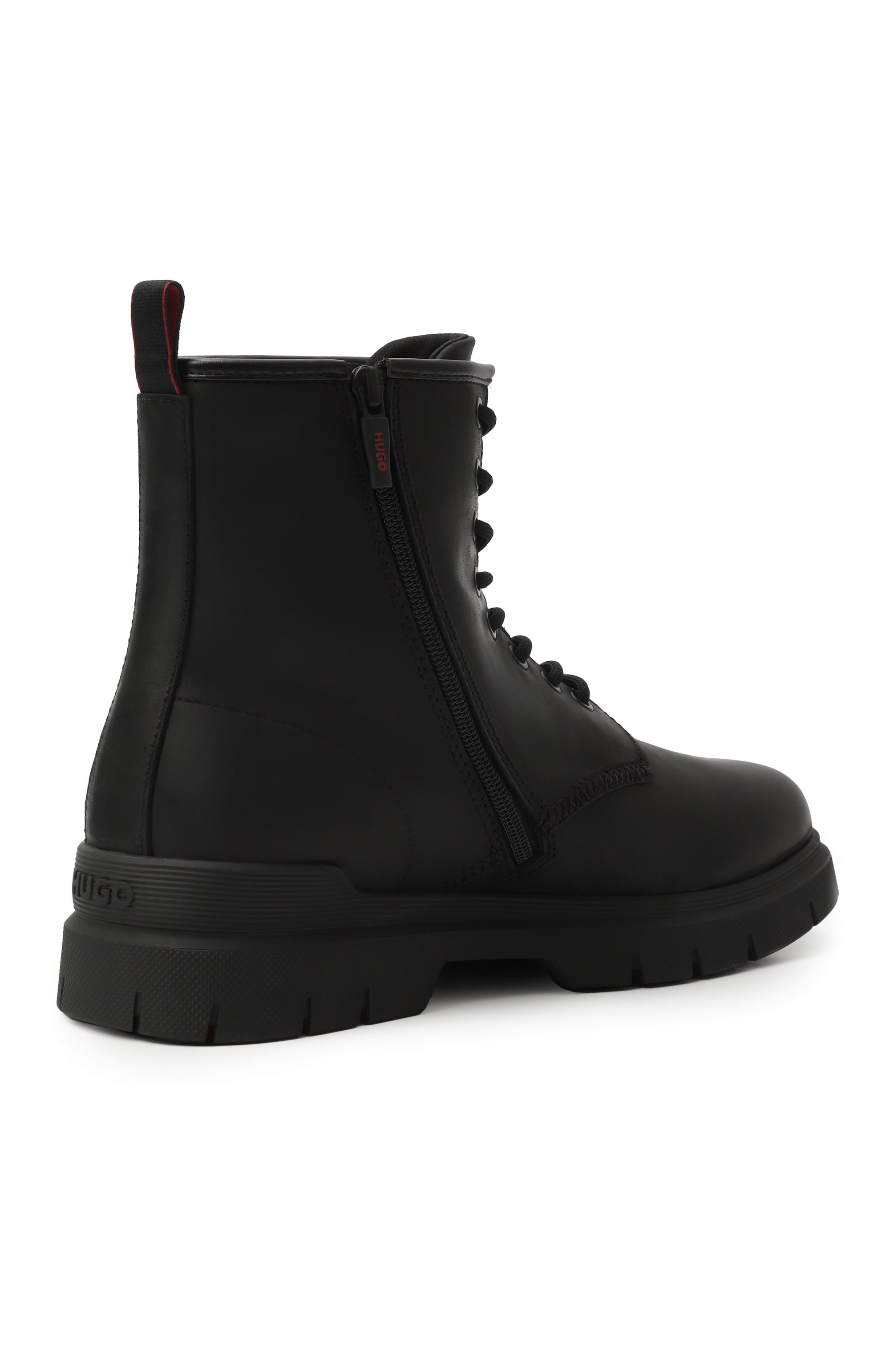 Кожаные ботинки ryan HUGO черного цвета по цене 28950 руб., арт. 50552696, фото 5 Кожаные ботинки ryan HUGO, арт. 50552696, фото 5