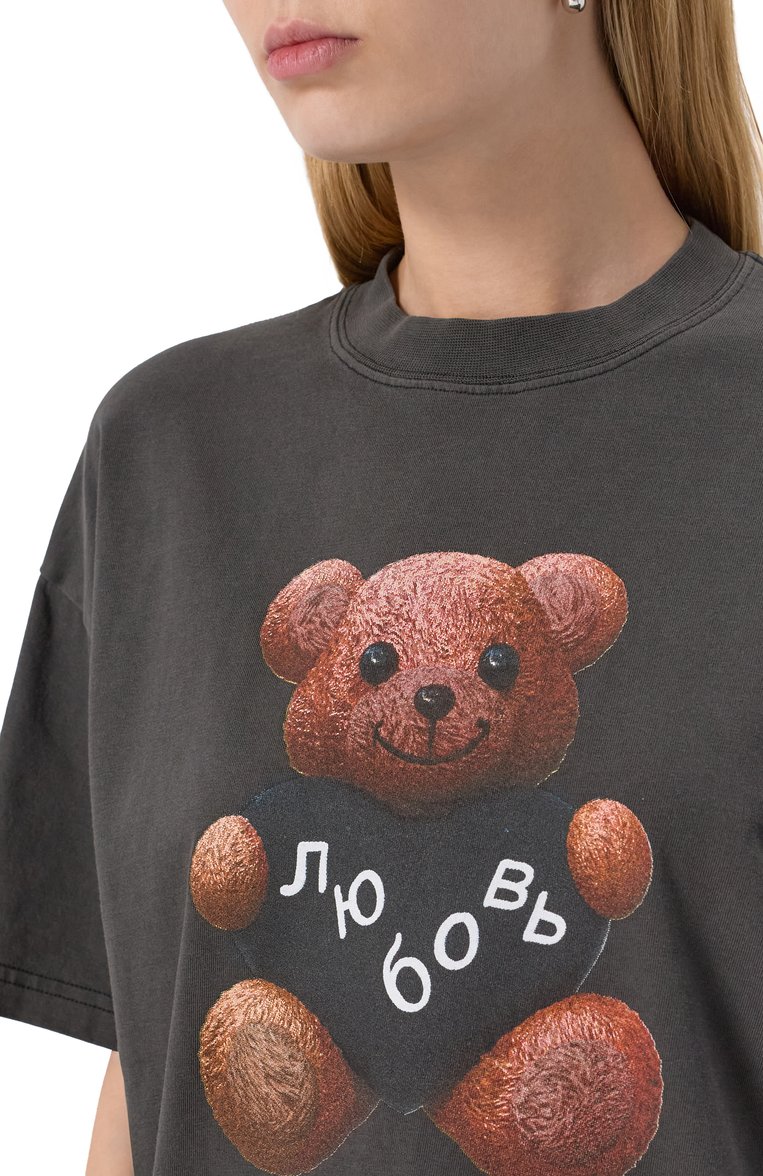 Хлопковая футболка DOMREBEL, арт. L0VEBEAR/T-SHIRT, фото 1