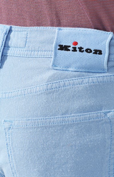 Брюки KITON голубого цвета по цене 109000 руб., арт. UPNJSJ07S73, фото 5 Брюки KITON, арт. UPNJSJ07S73, фото 5