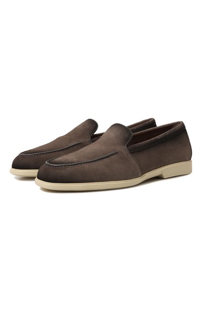 Мужские замшевые лоферы malibu SANTONI, арт. MGAG18777TICSSG5N01
