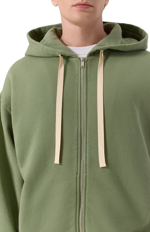 Хлопковый кардиган Jil Sander J47HG0106/J20295 Зелёный  J47HG0106/J20295 Фото 5
