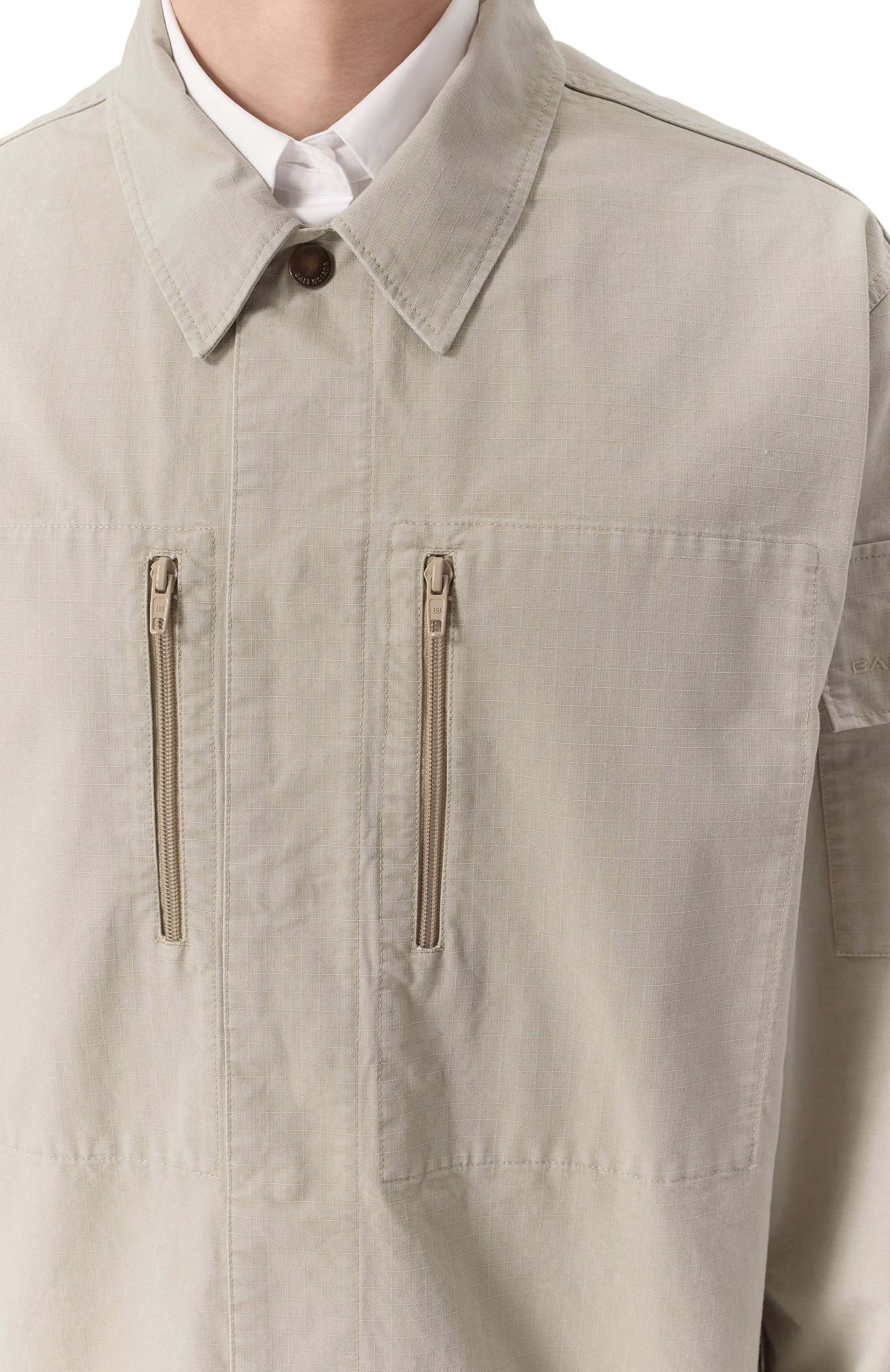 Хлопковая куртка-рубашка garde-robe BALENCIAGA, арт. 814719/TQP13, фото 5