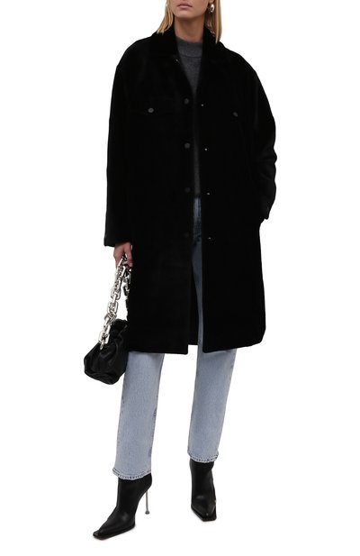 Шуба из меха норки YVES SALOMON черного цвета по цене 1165000 руб., арт. 22WYM30590VFRX, фото 2 Шуба из меха норки YVES SALOMON, арт. 22WYM30590VFRX, фото 2