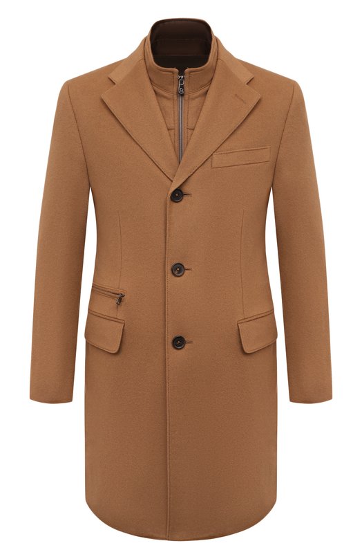 Шерстяное пальто Corneliani 941508-9412321 Бежевый 941508-9412321