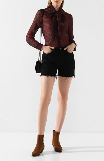 Шерстяная рубашка SAINT LAURENT сиреневого цвета по цене 120500 руб., арт. 616895/Y7A22, фото 2 Шерстяная рубашка SAINT LAURENT, арт. 616895/Y7A22, фото 2