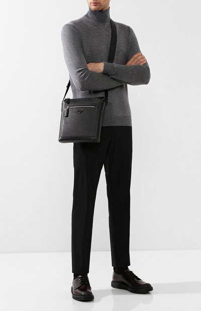 Кожаная сумка-планшет PRADA, арт. 2VH062-9Z2-F0002-OOO, фото 2