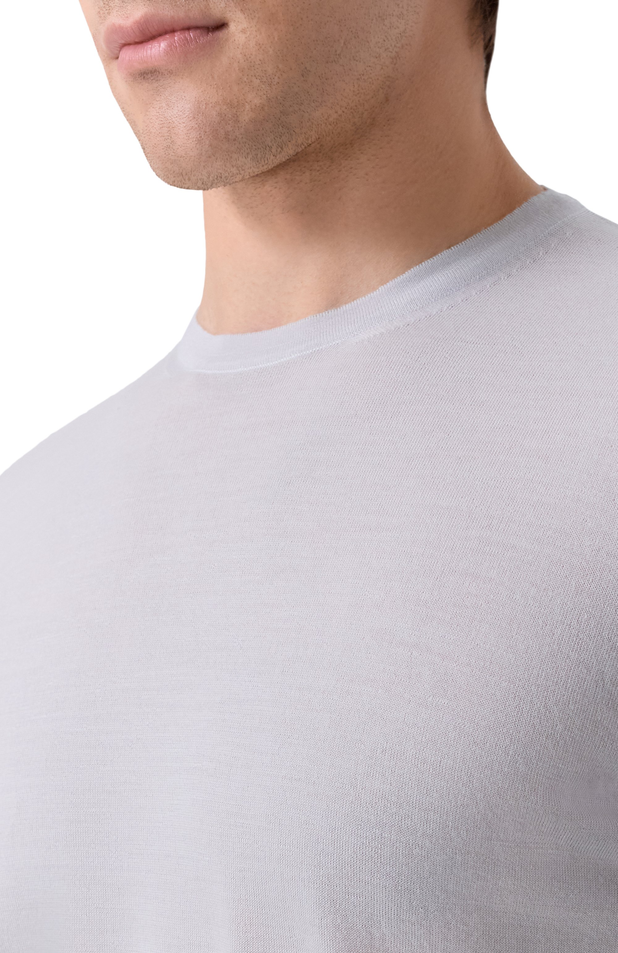 Шерстяной джемпер CORNELIANI светло-серого цвета по цене 59000 руб., арт. 26M525-2625126, фото 5 Шерстяной джемпер CORNELIANI, арт. 26M525-2625126, фото 5