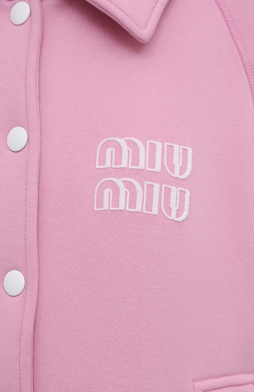 Хлопковая толстовка MIU MIU, арт. MJL780-1ZF3-F0E18, фото 5