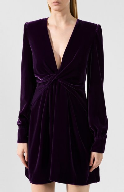 Бархатное платье TOM FORD фиолетового цвета по цене 459500 руб., арт. AB2635-FAX074, фото 3 Бархатное платье TOM FORD, арт. AB2635-FAX074, фото 3