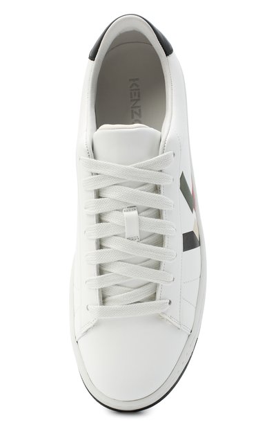 Кожаные кеды KENZO белого цвета по цене 39050 руб., арт. FA65SN172L50, фото 5 Кожаные кеды KENZO, арт. FA65SN172L50, фото 5