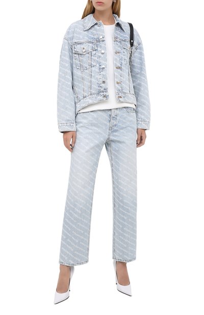 Джинсы ALEXANDER WANG голубого цвета по цене 36800 руб., арт. 4DC2204717, фото 2 Джинсы ALEXANDER WANG, арт. 4DC2204717, фото 2