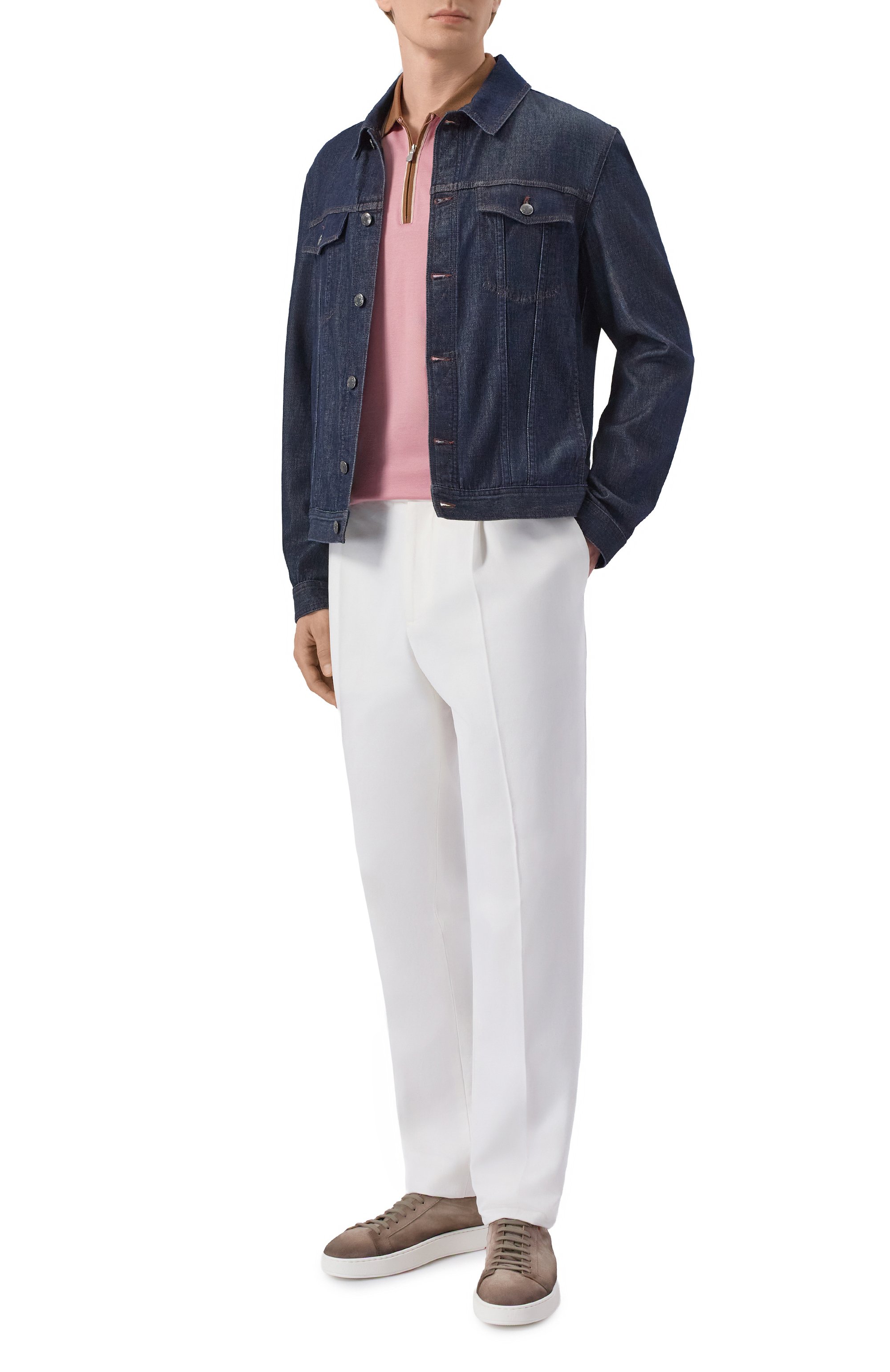 Хлопковое поло GRAN SASSO розового цвета по цене 26050 руб., арт. 60147/74219, фото 2 Хлопковое поло GRAN SASSO, арт. 60147/74219, фото 2