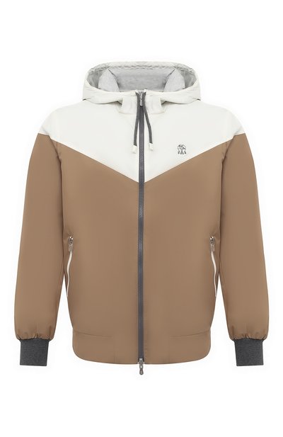 Двусторонний бомбер BRUNELLO CUCINELLI бежевого цвета по цене 326500 руб., арт. MM45A7389G, фото 1 Двусторонний бомбер BRUNELLO CUCINELLI, арт. MM45A7389G, фото 1