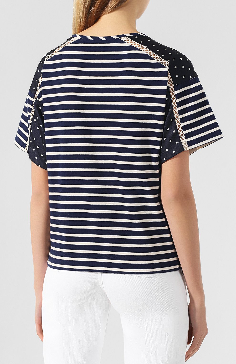 Хлопковая футболка ERMANNO ERMANNO SCERVINO, арт. 44 T TS04 JRI, фото 4