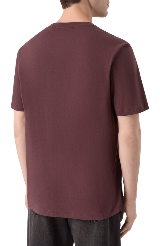 Хлопковая футболка HUGO 50466158 Бордовый  50466158 Фото 4