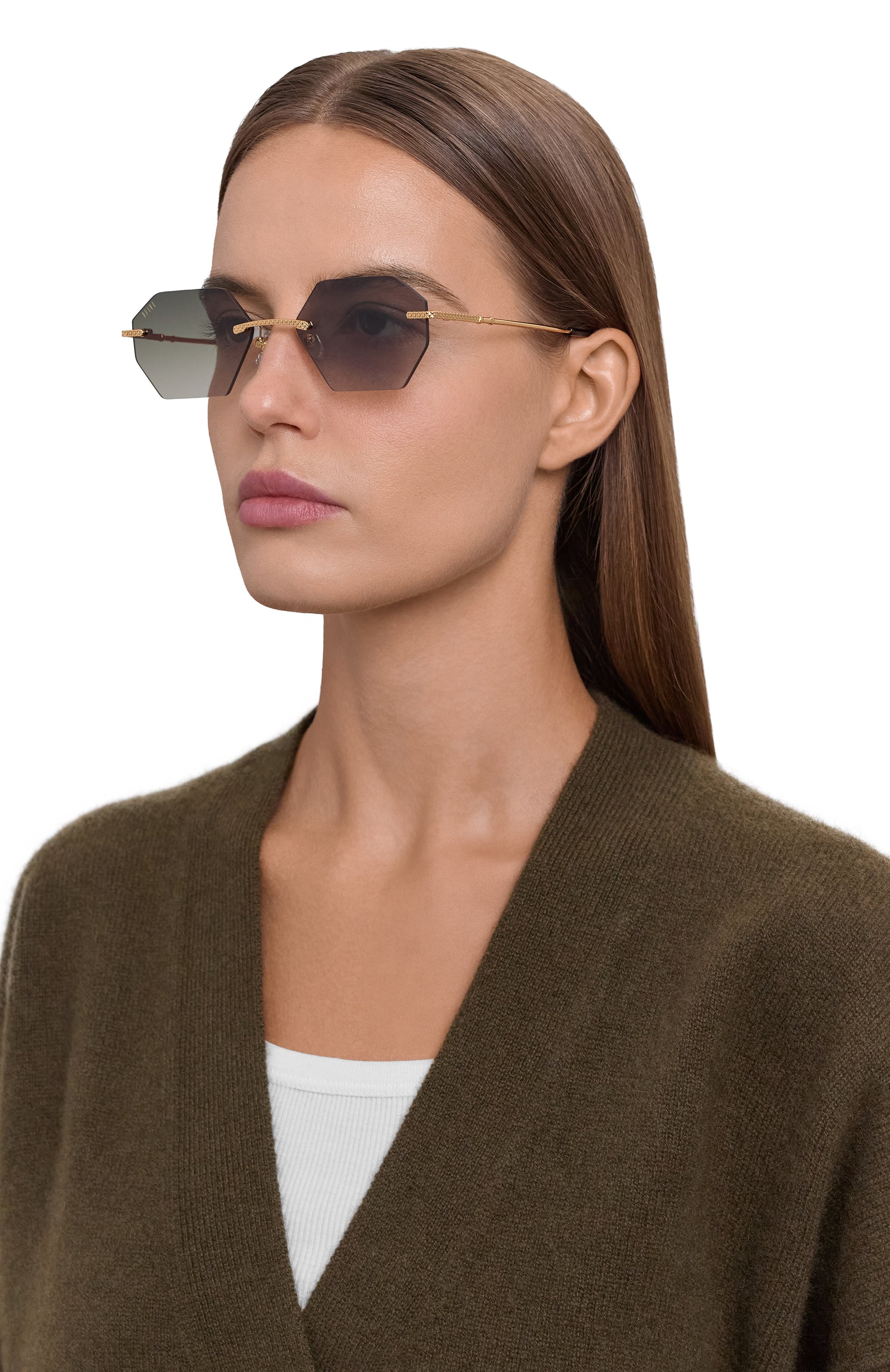 Солнцезащитные очки 9FIVE зеленого цвета по цене 32500 руб., арт. 40 LITE HELI0S-G0LD / GRADIENT, фото 3 Солнцезащитные очки 9FIVE, арт. 40 LITE HELI0S-G0LD / GRADIENT, фото 3