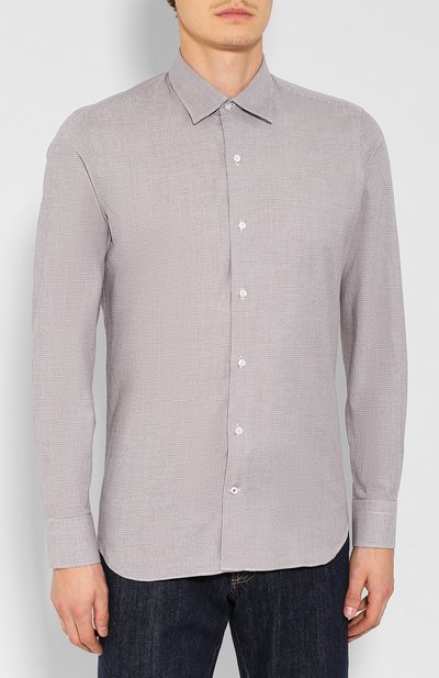 Хлопковая рубашка LORO PIANA, арт. FAI7808, фото 3