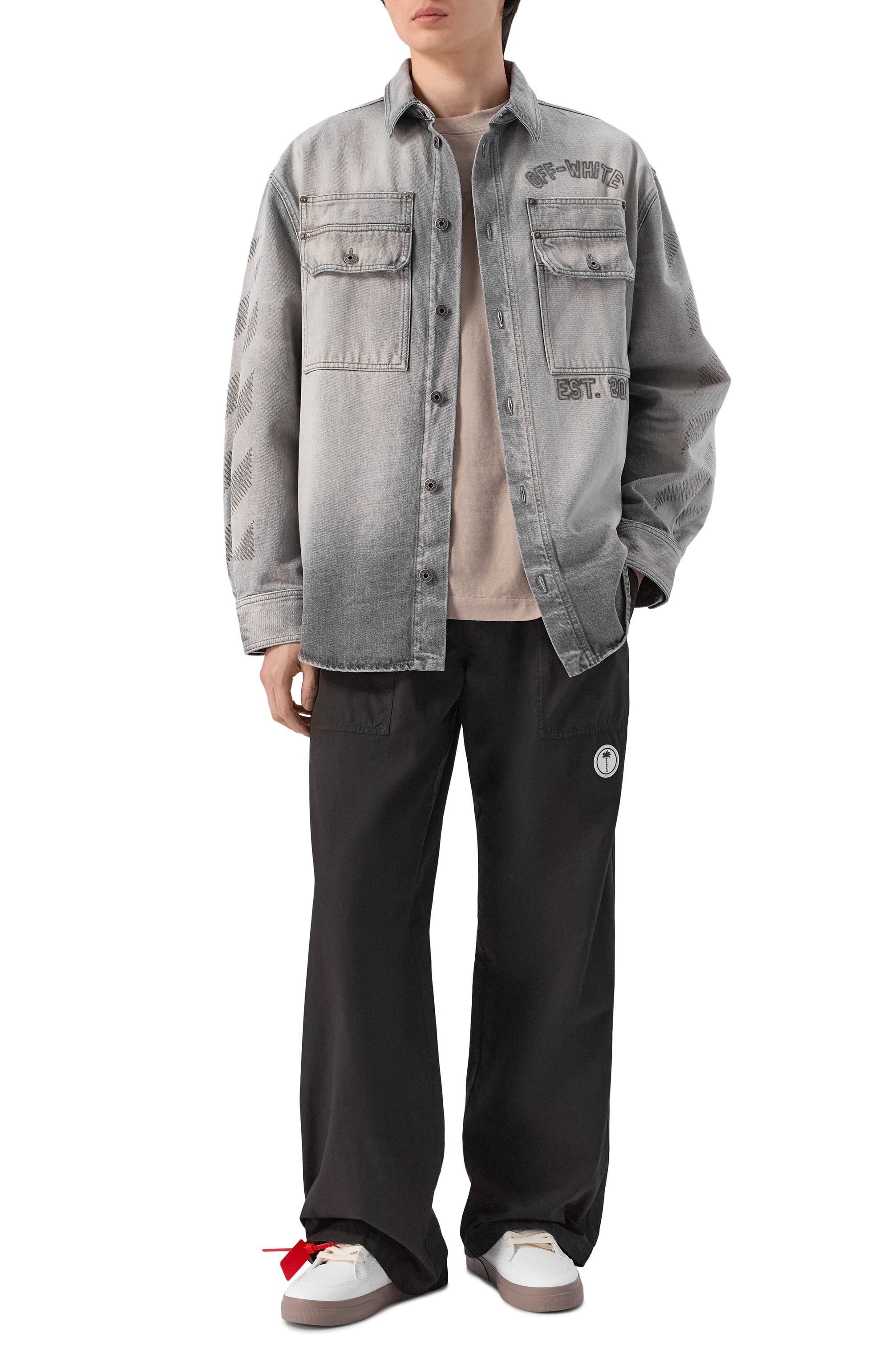 Джинсовая рубашка OFF-WHITE, арт. 0MYD05VS26DEN003, фото 2