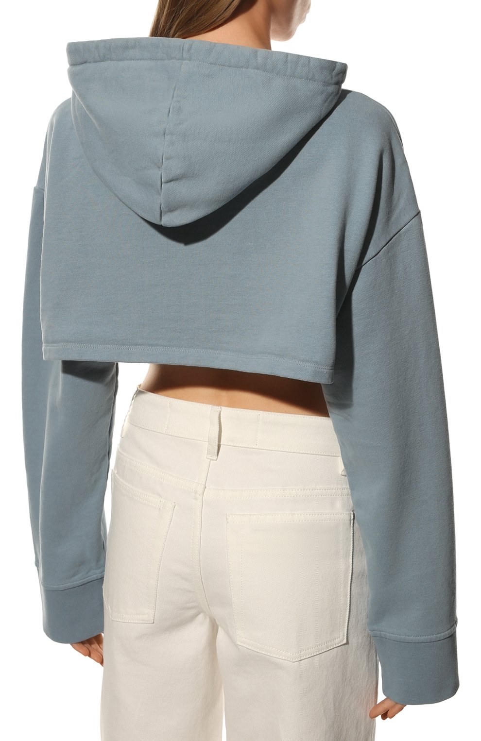 Хлопковое худи ERIKA CAVALLINI голубого цвета по цене 20600 руб., арт. W2/P/P2WW30, фото 4 Хлопковое худи ERIKA CAVALLINI, арт. W2/P/P2WW30, фото 4